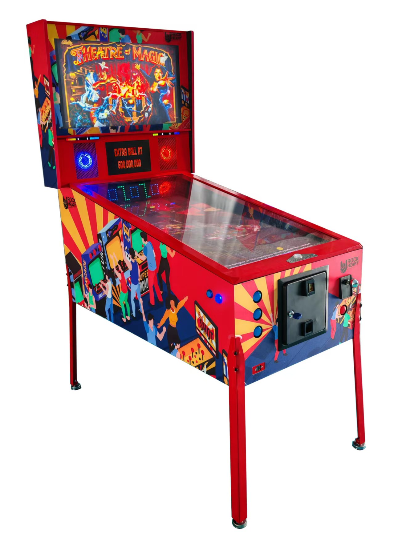 Pinups Poper 49" 4K Ultimate Home Pinball Machine | 1797 Games, 3-Screen FX3 Arcade with Haptic & Light FX - Image 2