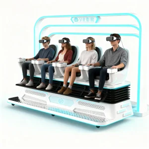 Deluxe 4-Seater VR Cinema Pod - Premium VR Spaceship Experience for Arcades & Entertainment Centers | 200+ VR Titles with Remote Updates | Direct Factory Supply