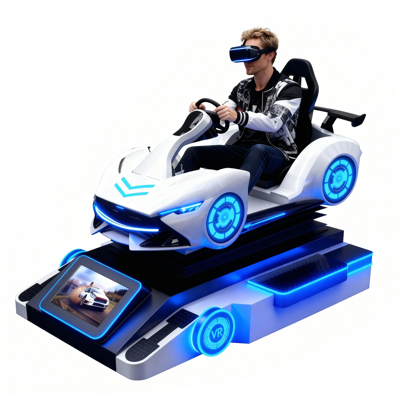 VR Racing Simulator Arcade Machine - All-in-One Immersive Motion Cockpit with 200+ VR Games & Remote Updates | Commercial-Grade VR Driving Experience