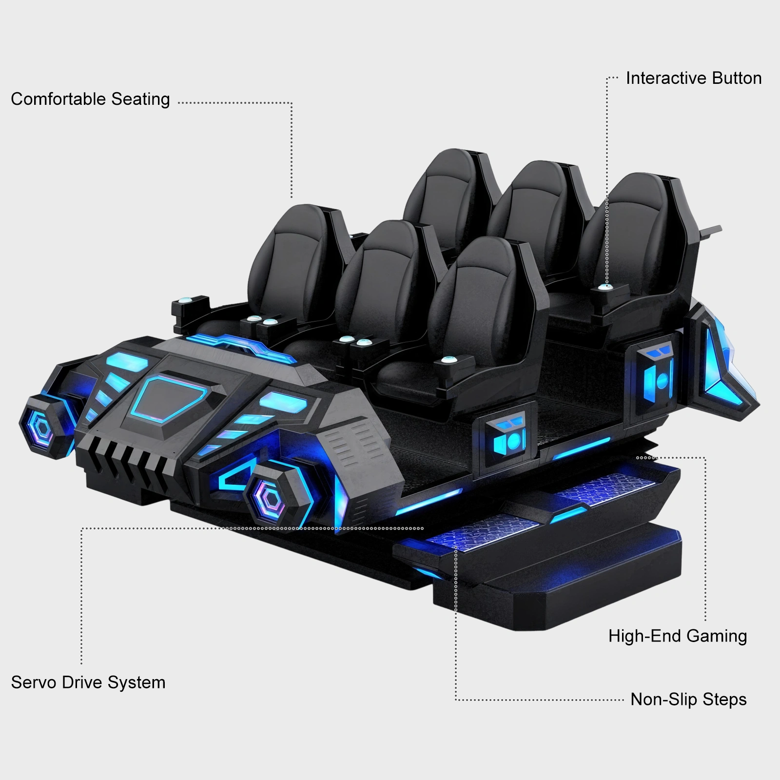 6-Player Dark Battleship VR Pod - Bermuda Adventure Interactive Cinema & Immersive VR Experience | 200+ Scenarios with Remote Updates for Entertainment Centers - Image 7