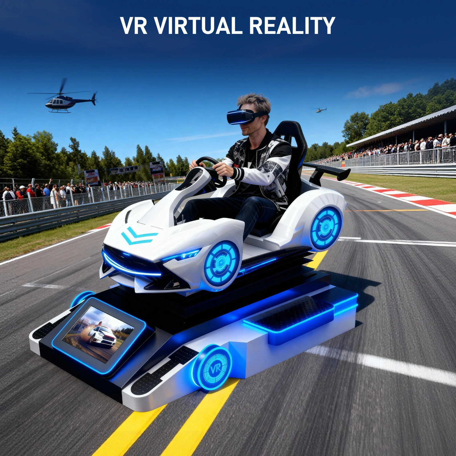 VR Racing Simulator Arcade Machine - All-in-One Immersive Motion Cockpit with 200+ VR Games & Remote Updates | Commercial-Grade VR Driving Experience - Image 5