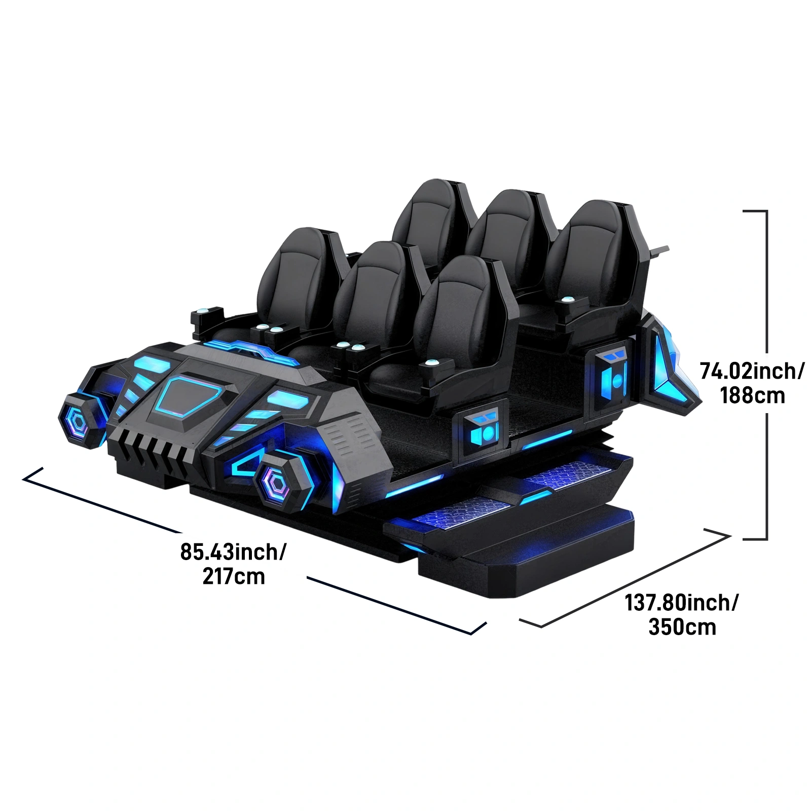 6-Player Dark Battleship VR Pod - Bermuda Adventure Interactive Cinema & Immersive VR Experience | 200+ Scenarios with Remote Updates for Entertainment Centers - Image 3