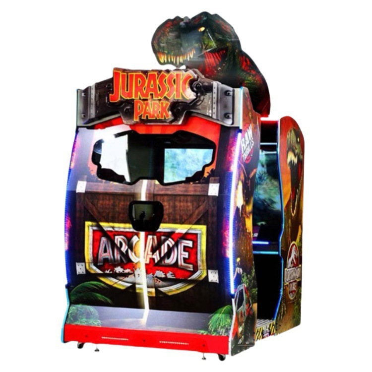 Jurassic Dinosaur Hunter - Large Dual-Player Light Gun Shooting Arcade Simulator | Coin-Operated Amusement Equipment for Arcades & FECs