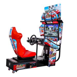 32-Inch Global Tour Racing Simulator Arcade Game - HD Motion Platform Coin-Op Machine for Arcade & Family Entertainment Centers